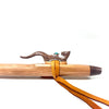 Cherry and Walnut G# Otter Flute with Turquoise Detail - In Stock