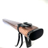 Walnut and Ebony Contrabass Drone Flute with Back Blown Mouthpiece - Key of D - In Stock