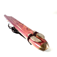 Aromatic Cedar Aeolian Drone Flute (With a Free Flute Bag!) - Interchangeable Drone Keys of G# 432 hz and C# 432hz - In Stock
