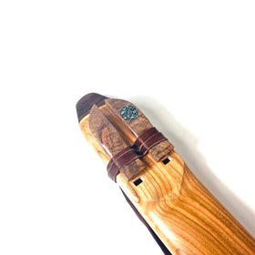 Cherry Alternating Drone Flute - Low D Minor