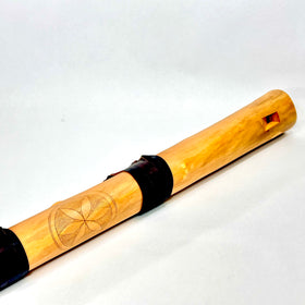 Elder Wood FuKara-Slovakian OverTone Bass Flute with Mid Eastern Scale! - Key Of G-In Stock