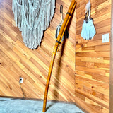 WHAT!!? Elder Wood Two Piece Fujara Bass Flute, With Padded Case - Key of LOW D - In Stock