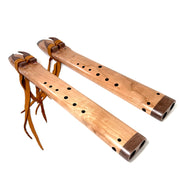 Cherry Alternating Drone Flutes in A minor - 432, and 440 Hz - In Stock