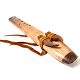 Cherry 8 Hole Aeolian A minor Alternating Drone Flute - In Stock