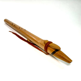 Western Cedar and Wenge Bass Flute-Low C-Hijaz-In Stock