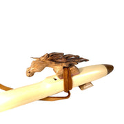 Alaskan Cedar Native American Flute with Horse Totem - G NAF Minor - In Stock