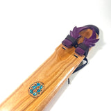 Canarywood and Purple Heart 8 Hole Aeolian Alternating Drone Flute - C# 432 hz - In Stock