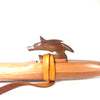 Native American Cherry and Mahogany Wolf Flute - G Minor 440 hz - In Stock
