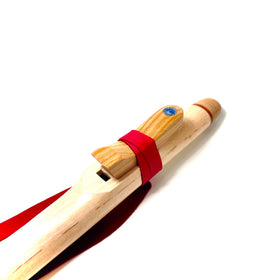 Curly Hickory Native American Style Concert Flute- Key of E Flat - In Stock