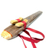 Figured Walnut Alternating Drone Flute with Lepidolite Inlay - Low E Flat Minor - In Stock