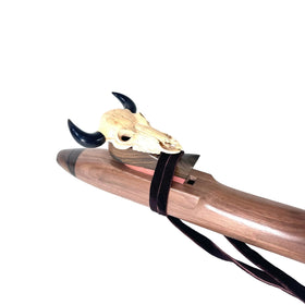 Walnut and Zircote “Buffalo Medicine “ Native American Flute - Bass A Minor - In Stock