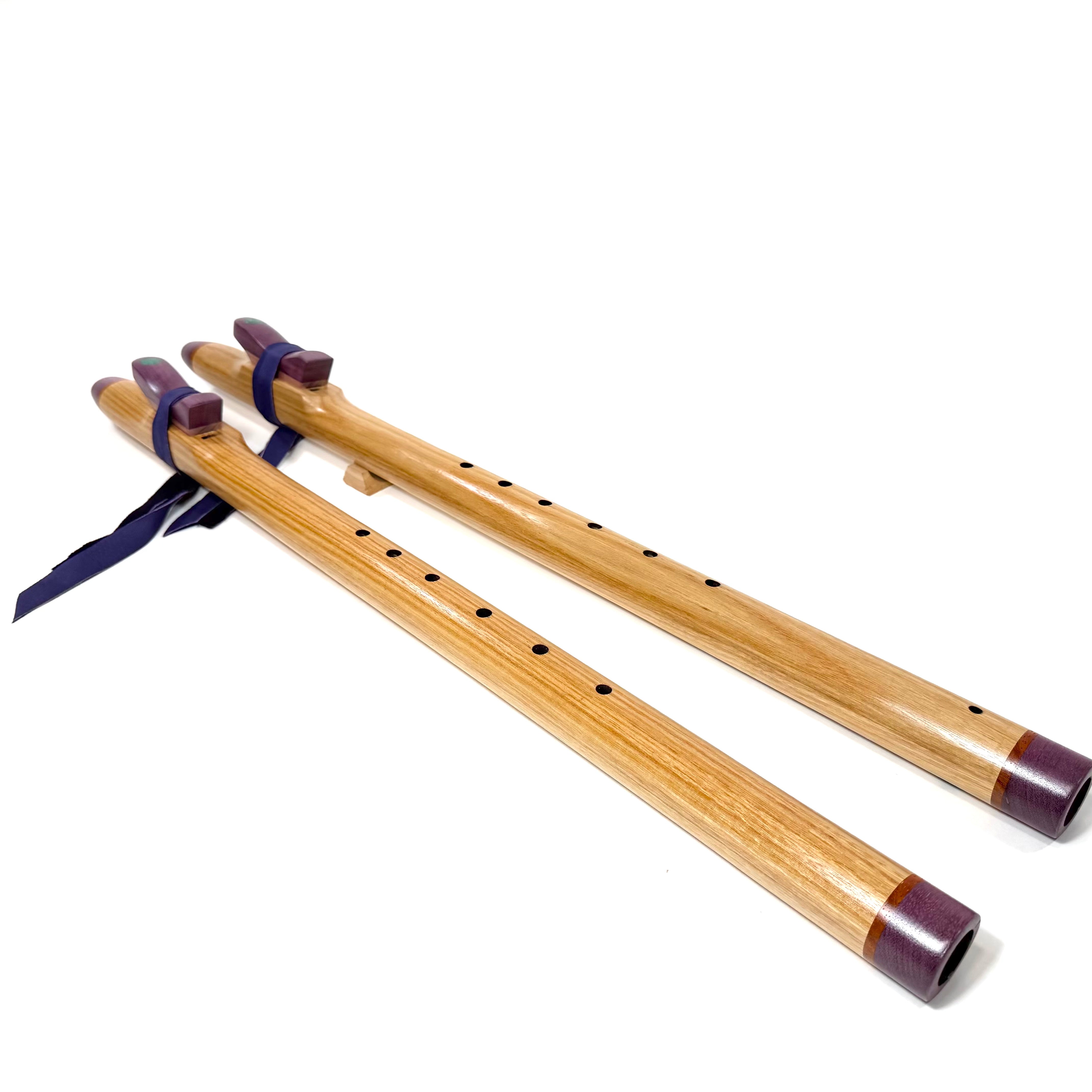 Flute Tree Canary Wood Concert Native American Style Flutes E Flat and Low D In ...
