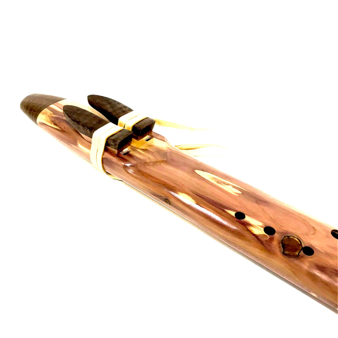 Double Reed Flute Handcrafted Native American Style E Note Flute With ...
