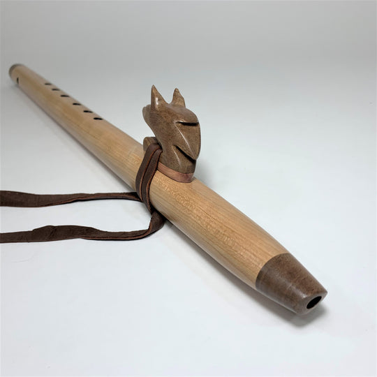 Native American Flute with Wolf Art For Sale – Singing Tree Flutes