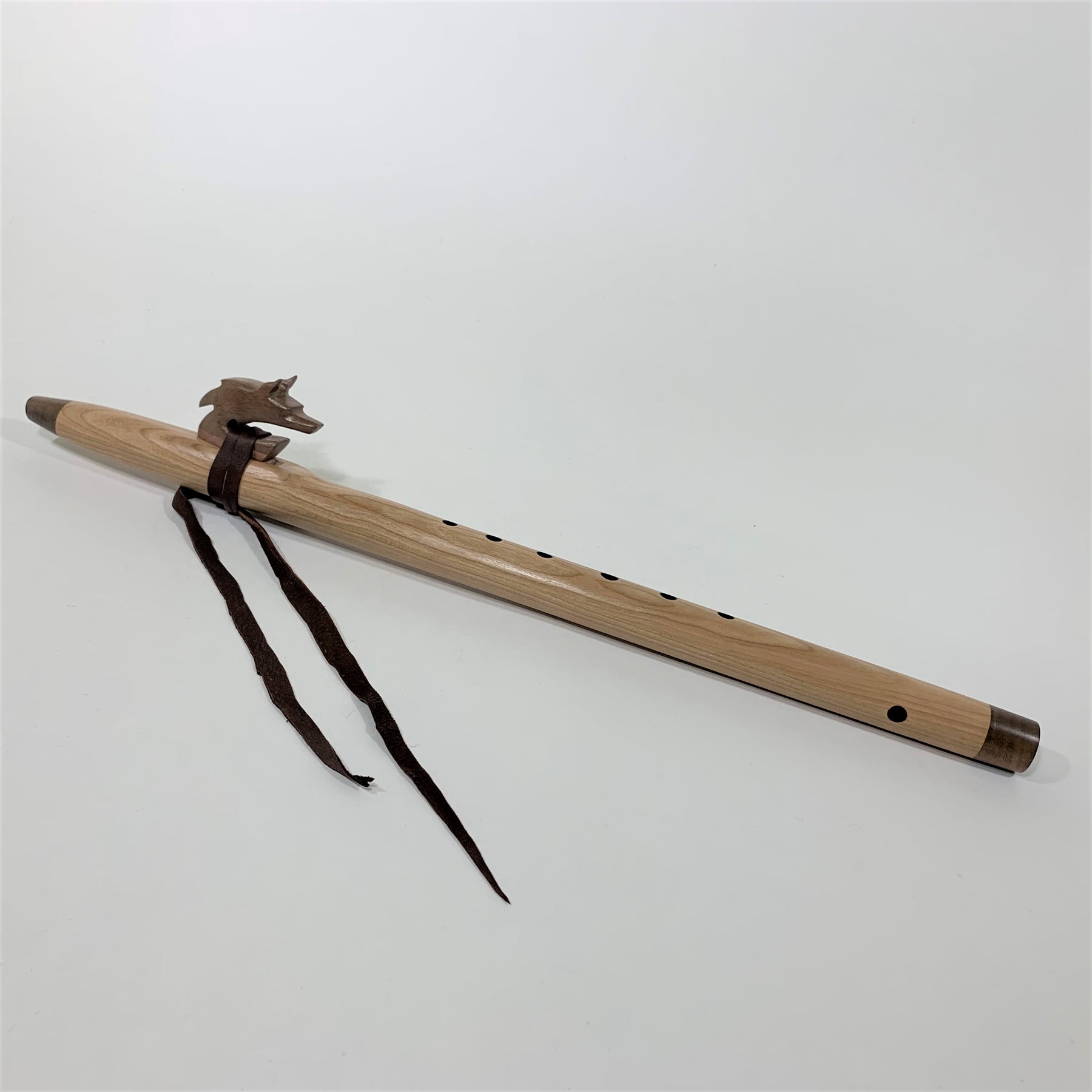 Flute Tree Native American Flute with Wolf Art For Sale – Singing Tree Flutes